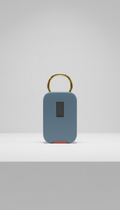 Muted Blue Modern Keychain
